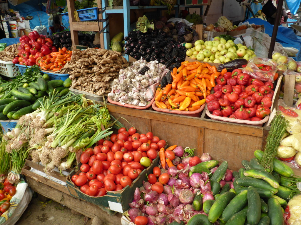 Fresh local vegetables