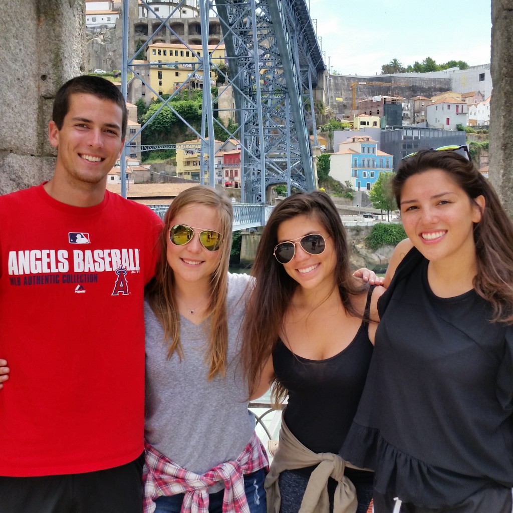 Reid, Hailey, Christina and Talya on a weekend trip to Portugal