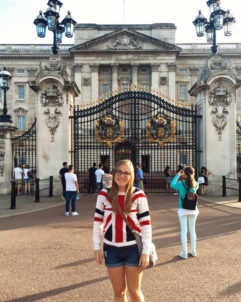 Christina on her weekend trip to England!