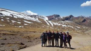 Linguistic Horizons Students hiking in Peru