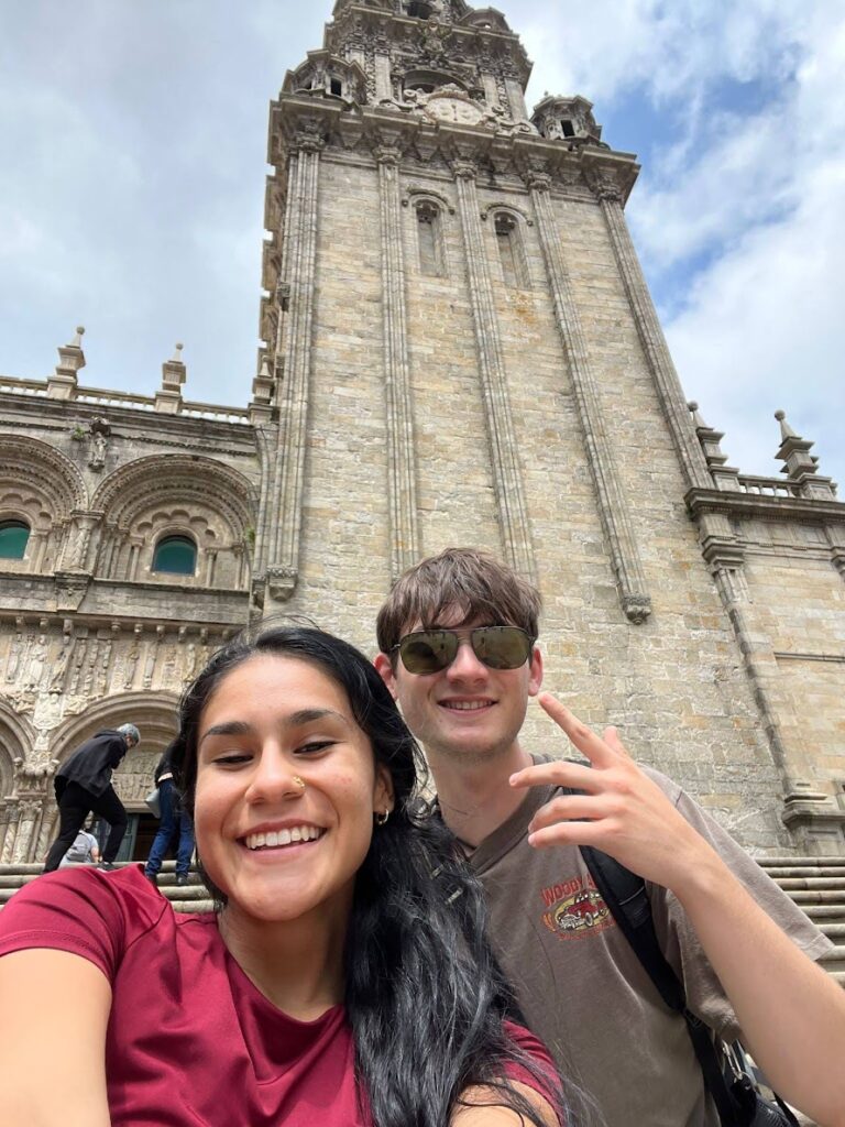 Students visiting Santiago de Compostela